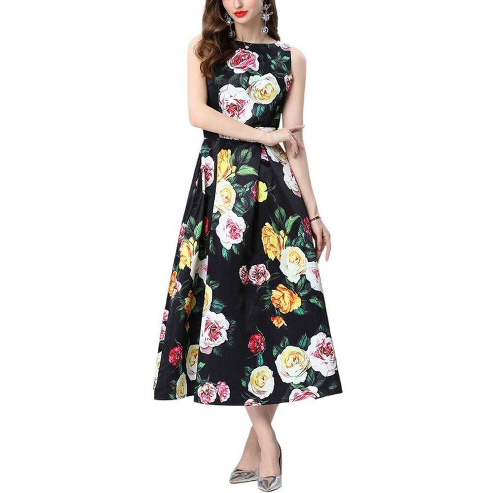 Elaine Womens  Midi Dress